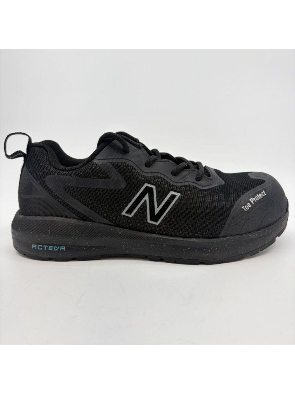 New Balance Logic Womens Size 6.5D Black Blue Composite Toe Safety Work Shoes